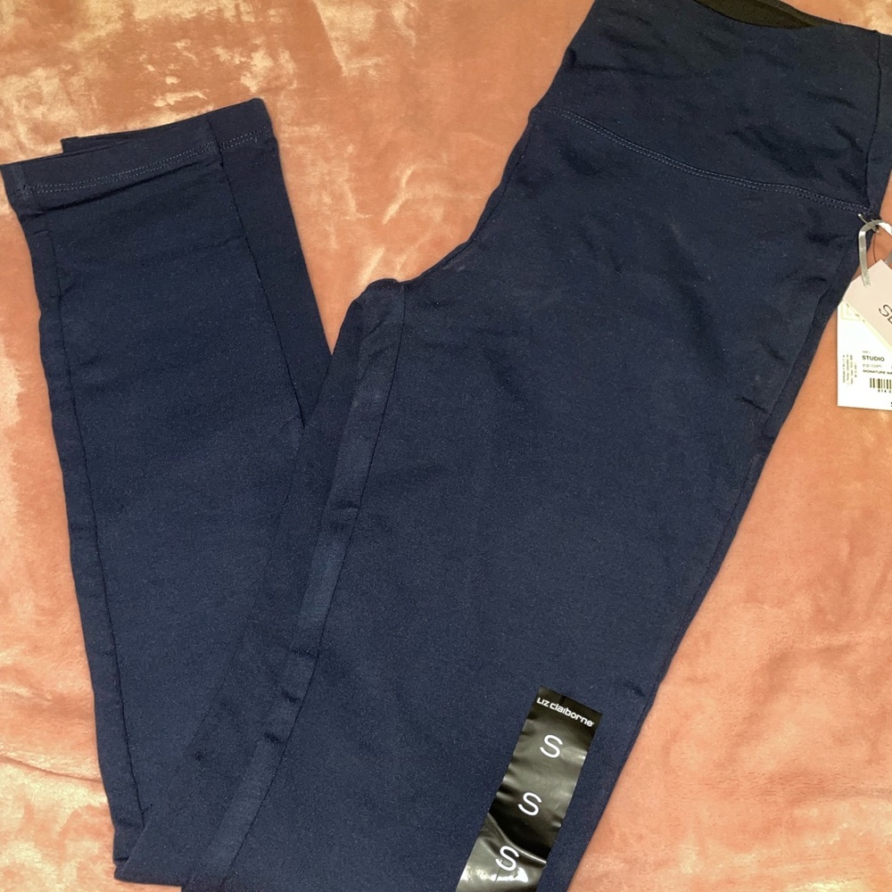 Brand new navy blue Liz Claiborne leggings